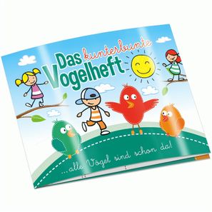 Wissen-Set „Das Vogelheft“ - Heft - mit 2-c Logoeindruck
