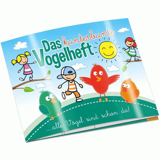 Wissen-Set „Das Vogelheft“ - Heft - mit 2-c Logoeindruck (Bild 1)