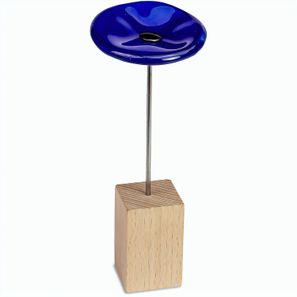 Handgefertigte Glasblume - blau