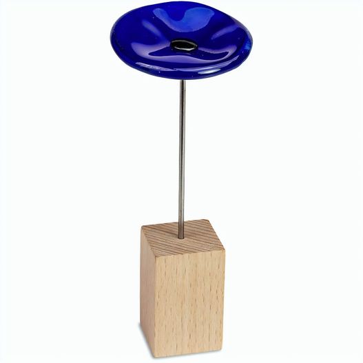 Handgefertigte Glasblume - blau (Bild 1)
