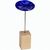 Handgefertigte Glasblume - blau