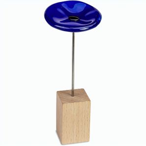 Handgefertigte Glasblume - blau