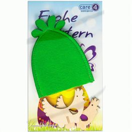Steckfiguren-Karte Filz Premium - Schneemann Premium 4/4-c