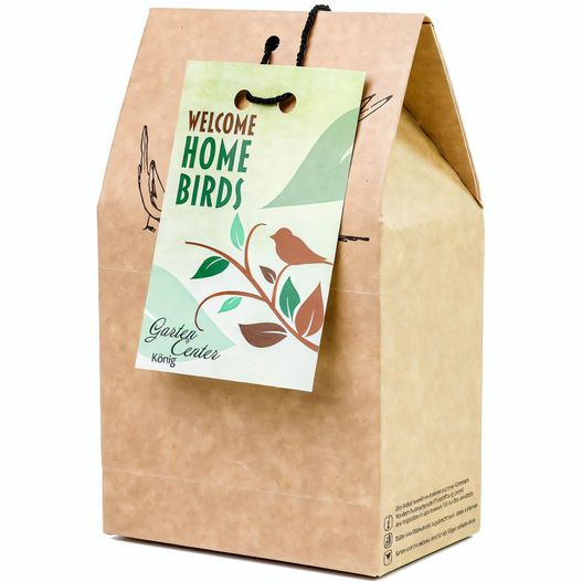 Vogelfutter To-Go - Weihnachten - Werbekarte (Bild 1)