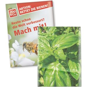 Samentütchen Klein - Recyclingpapier - Basilikum