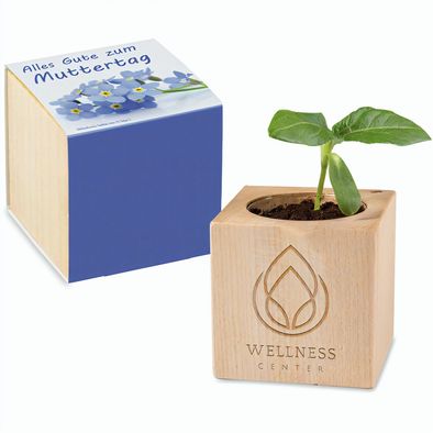 Pflanz-Holz - Standardmotiv - Muttertag - 2 Seiten gelasert