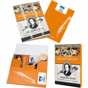 Rezeptbuch-Set "Auf Goethes Spuren" - Set mit 1-c Logoeindruck