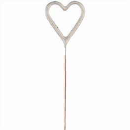 Wondercandle Mini mit Wondercard  - Herz, silber