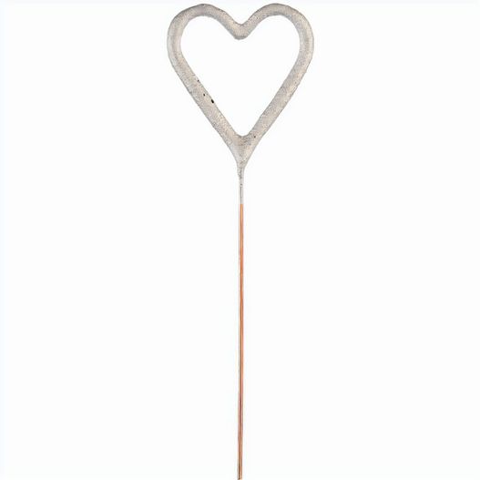 Wondercandle Mini mit Wondercard  - Herz, silber (Bild 1)