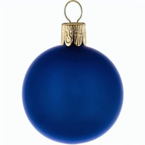 Traditionelle Glaskugel - matt-blau #834