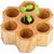 Pflanz-Holz Hexagon mit Samen - Glücksklee-Zwiebel (* Je nach Verfügbarkeit der Glücksklee-Zwiebeln) (Bild 1)