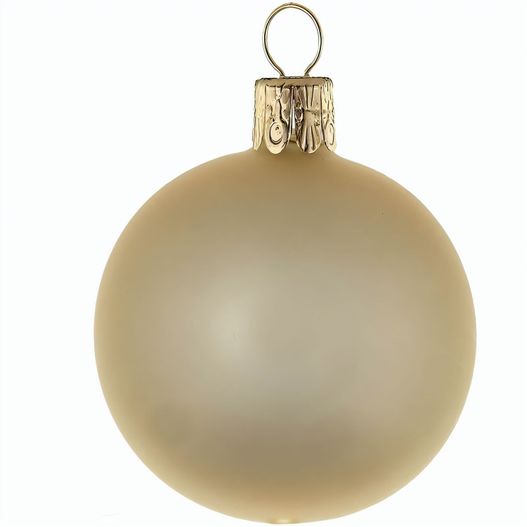 Traditionelle Glaskugel - matt-gold #244 (Bild 1)