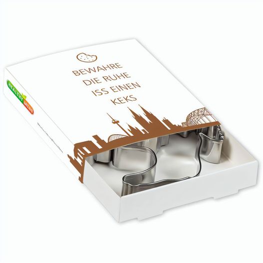 Backförmchen Premium-Box - Xmas - Schneemann + Engel (Bild 1)