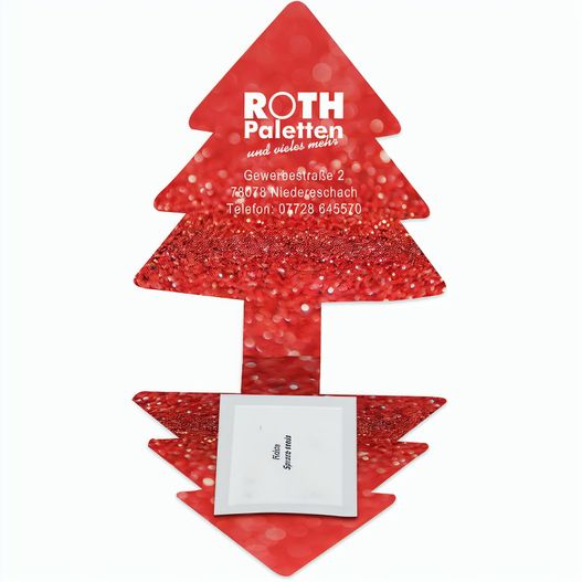 Klappkärtchen Tannenbaum - Druck individuell 4/4-c (Bild 1)