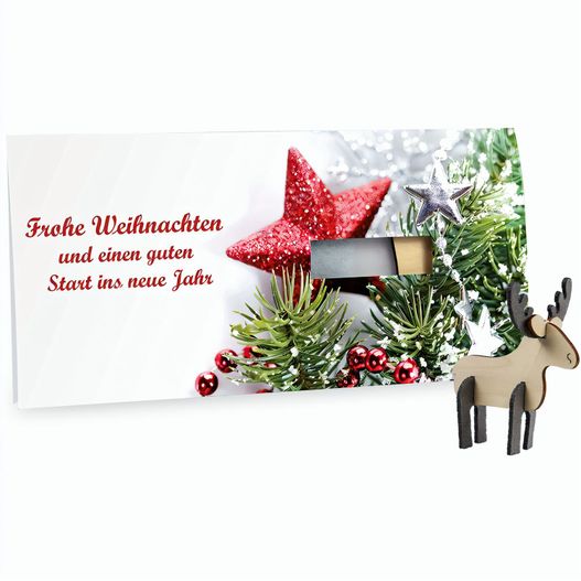 Steckfiguren-Karte Filz - Elch 4/0-c (Bild 1)