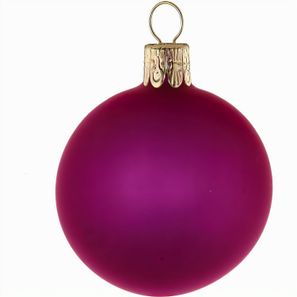 Traditionelle Glaskugel - matt-pink #524