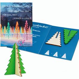 Steckfiguren-Karte Mini - Baum