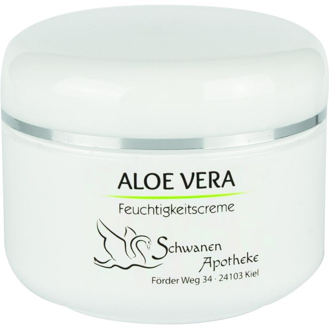 50 ml Tiegel weiß mit Aloe Vera Feuchtigkeitscreme