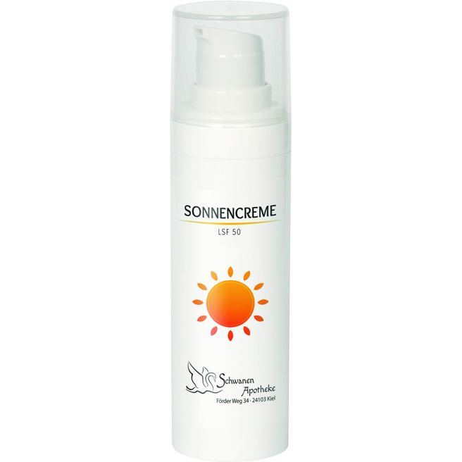 Sonnenschutzcreme LSF 50 im 30 ml Airless Spender - 4c Etikett