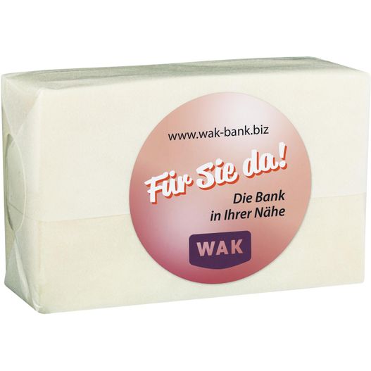 Produktabbildung Handgeschöpfte Seife "Olive" - in Pergamentpapier Handgeschöpfte Seife "Olive" - in Pergamentpapier (Bild 1)