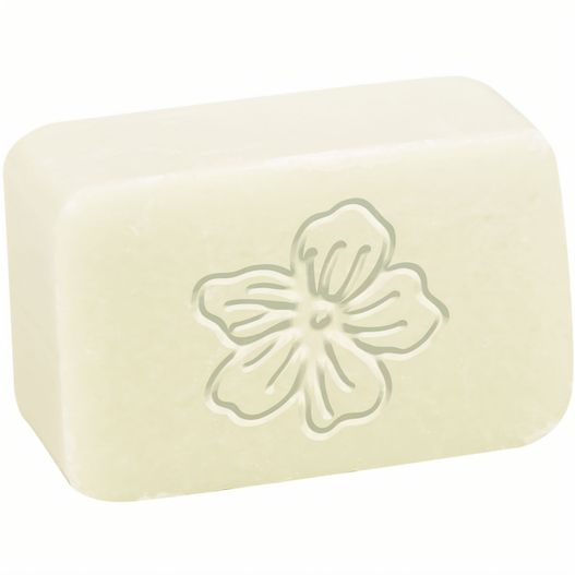 eine seifenbar mit einer blume darauf Schafmilchseife 'Klassik' inkl. Prägung und inkl. 4c-Kartonage (Bild 1)
