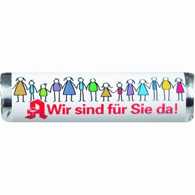 Traubenzucker-Röllchen MINT, inkl. 4c-Banderole [100er-Pack]