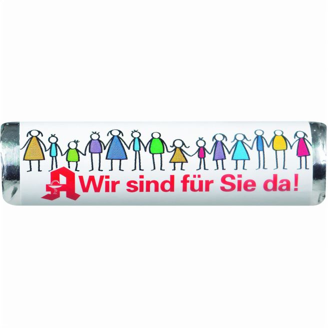 Traubenzucker-Röllchen MINT, inkl. 4c-Banderole [100er-Pack]