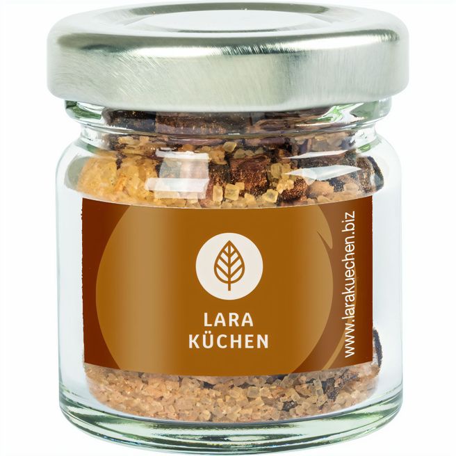 "Mini" Gläser mit Gewürzen & süßem Topping