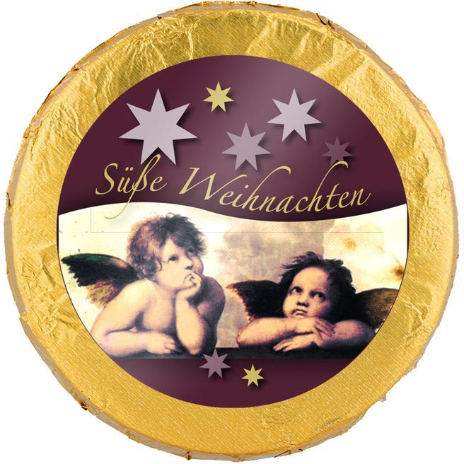 Produktabbildung Nougat Taler, inkl. 4c-Etikett Nougat Taler, inkl. 4c-Etikett