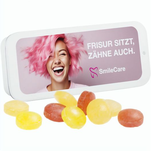 Produktabbildung Schiebedeckeldose, Mini Bonbons Fruchtmix Schiebedeckeldose, Mini Bonbons Fruchtmix (Bild 1)