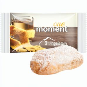 Stollenkonfekt mit Edelmarzipan, Folie weiß