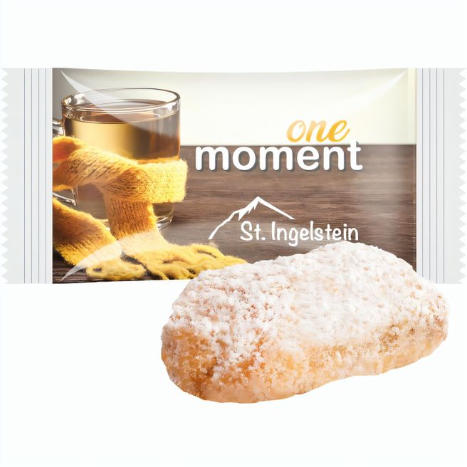 Stollenkonfekt mit Edelmarzipan, Folie weiß