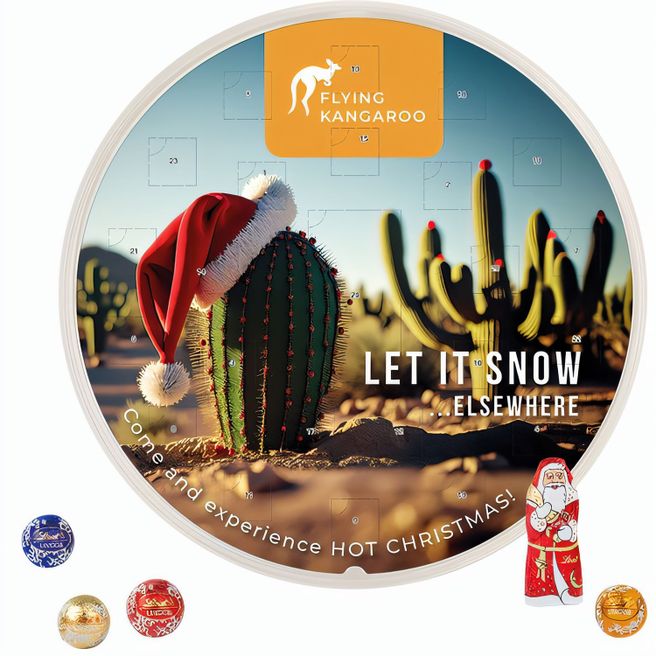Adventskalender rund, Lindt Mischung
