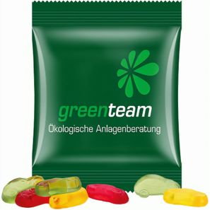 Minitüte,15 g, kompostierbare Folie weiß, Trolli Fruchtgummi Autos