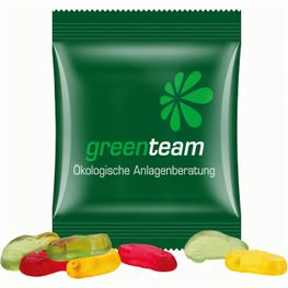 Minitüte,15 g, kompostierbare Folie weiß, Trolli Fruchtgummi Autos