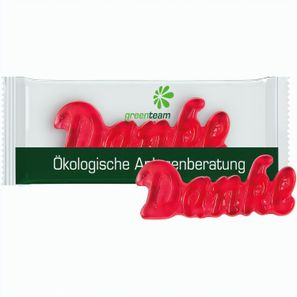 Trolli Fruchtgummi "Danke", Folie kompostierbar transparent