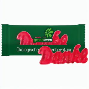 Trolli Fruchtgummi "Danke", Folie kompostierbar transparent