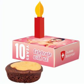 Minikuchen in Werbebox, Bahlsen Kuchensnack Marmor