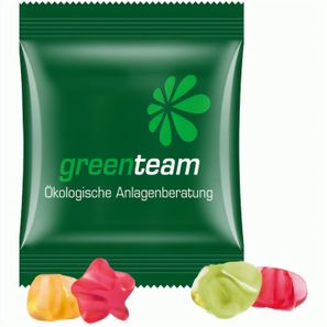 Minitüte,15 g, Folie weiß, Trolli Fruchtgummi Sterne
