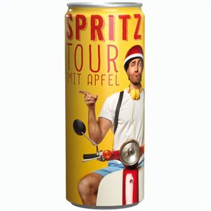 Getränkedose 250 ml Apfelschorle, Sleeve-Folie transparent