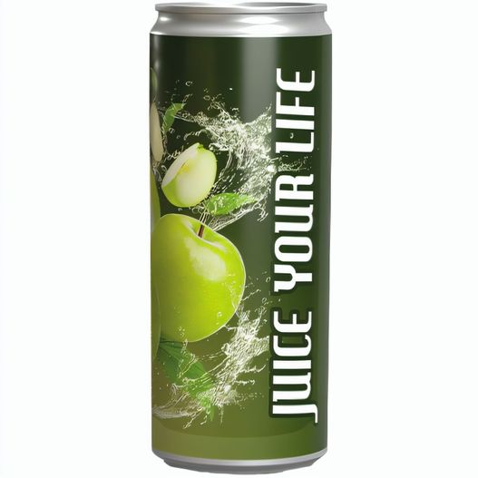 Getränkedose 250ml Apfelschorle, Klebeetikett weiß (Bild 1)