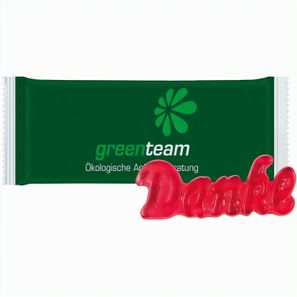 Trolli Fruchtgummi "Danke", Folie kompostierbar weiß