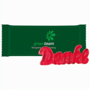 Trolli Fruchtgummi "Danke", Folie kompostierbar weiß