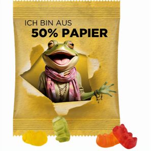 Minitüte,12 g, Papierfolie weiß, Trolli Vegane Gummibärchen, 14% Fruchtsaft