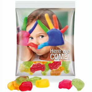 Maxitüte, Folie transparent, Trolli Fruchtgummi Auto-Mischung