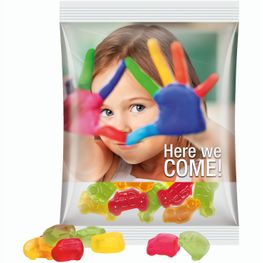 Maxitüte, Folie transparent, Trolli Fruchtgummi Auto-Mischung
