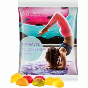 Maxitüte, Folie weiß, Trolli Fruchtgummi Fußbälle