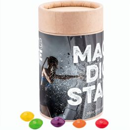 Papierdose Eco Midi mit Skittles Kaubonbon