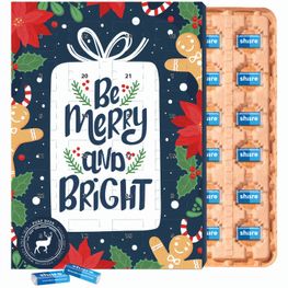 Marken Wand Adventskalender ECO, Papierblister, share Schokotäfelchen