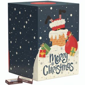 Tower Adventskalender, Graspapier, Sarotti Schokotäfelchen